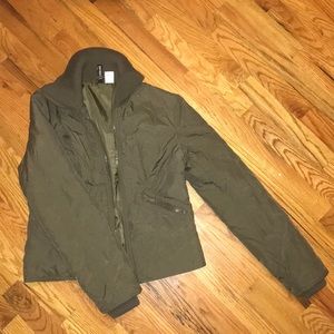 Olive Green Puffer Jacket from h&m